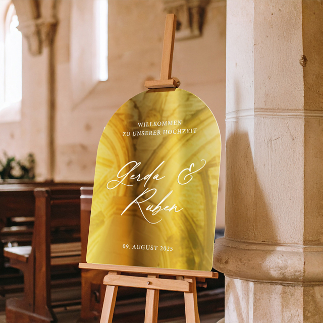 Willkommensschild Stil 3